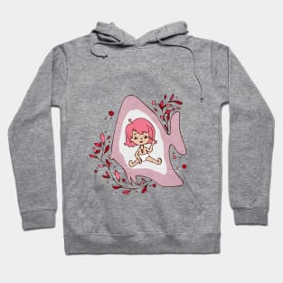 cute pink girl Hoodie